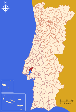 Localização de Alverca do Ribatejo Localização de Alverca do Ribatejo