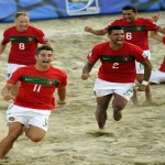 Festa ao final do jogo com a classificação a semifinal no Mundial de Beach Soccer Festa ao final do jogo com a classificação a semifinal no Mundial de Beach Soccer