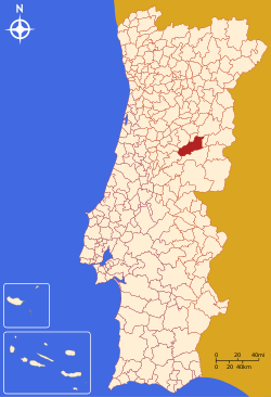 Localização de Covilhã Localização de Covilhã