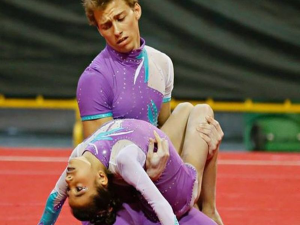 Rodrigo Matos e Beatriz Gueifão, campeões mundiais de ginástica
